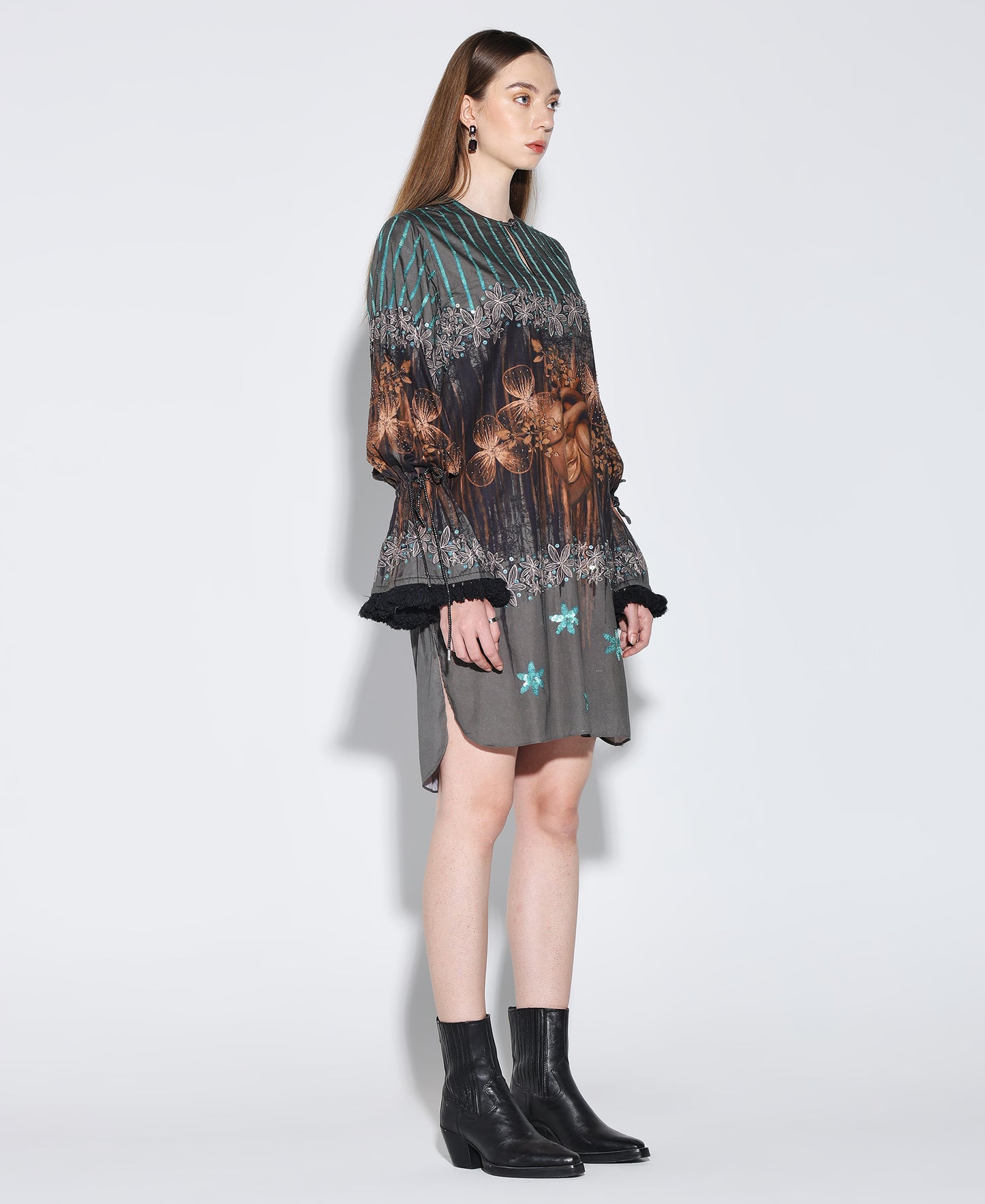 TIMBER HEART Embellished Dress