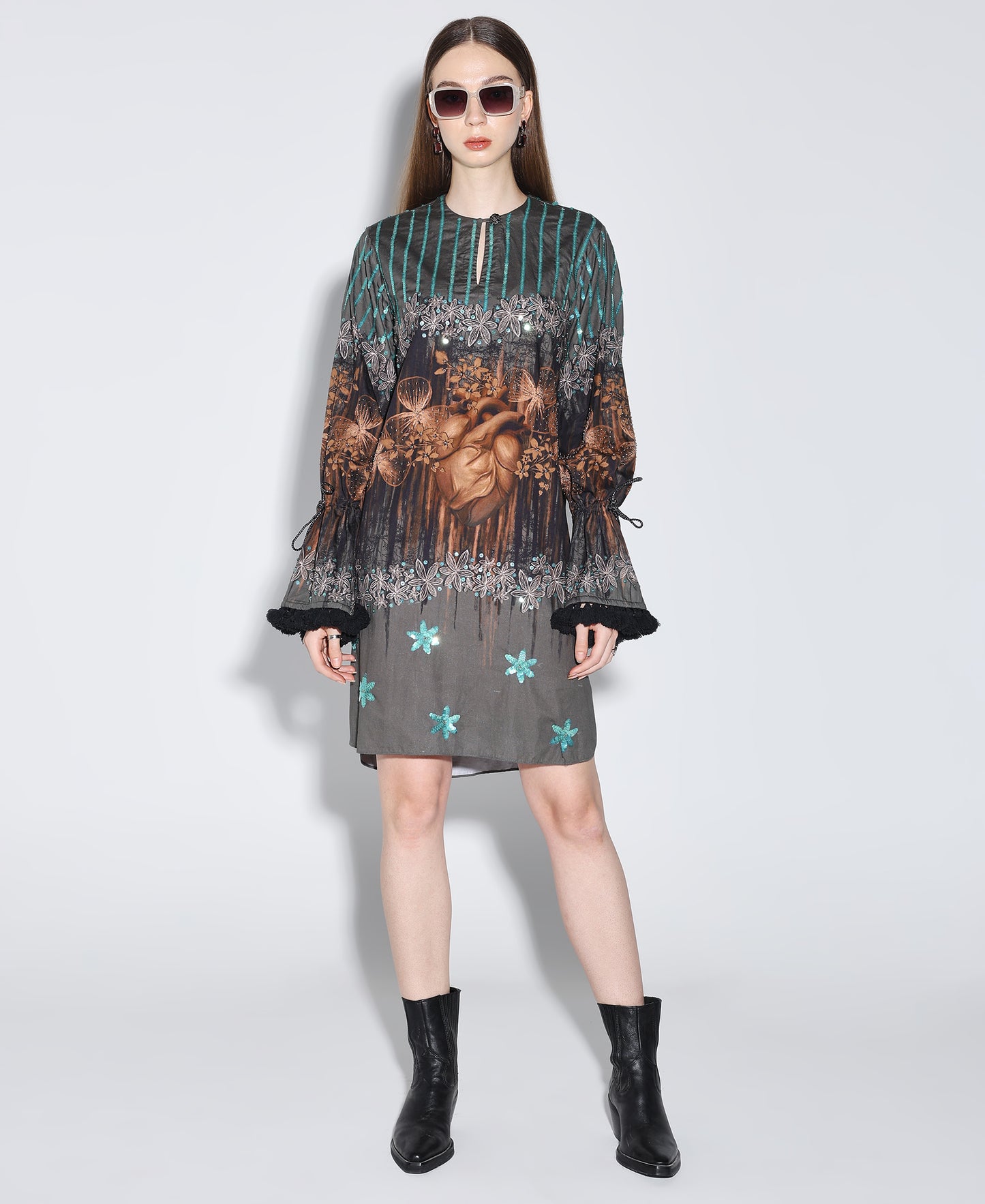 TIMBER HEART Embellished Dress