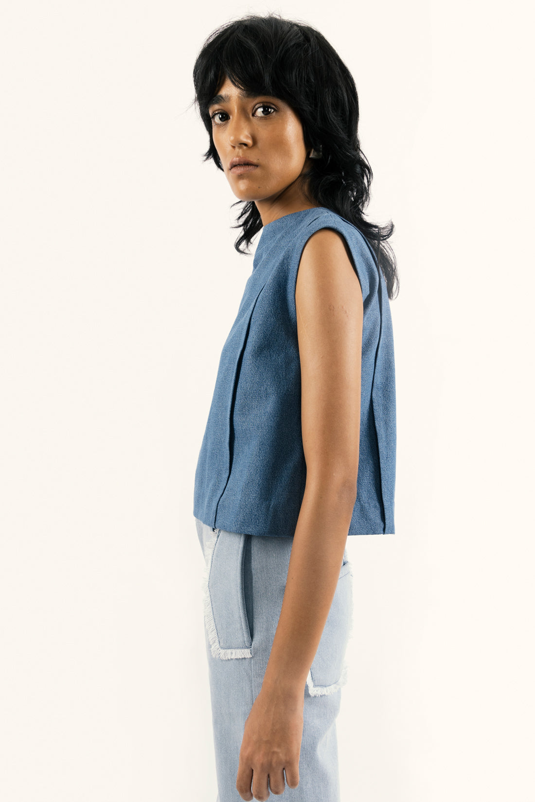 FRINGED POCKET PANTS