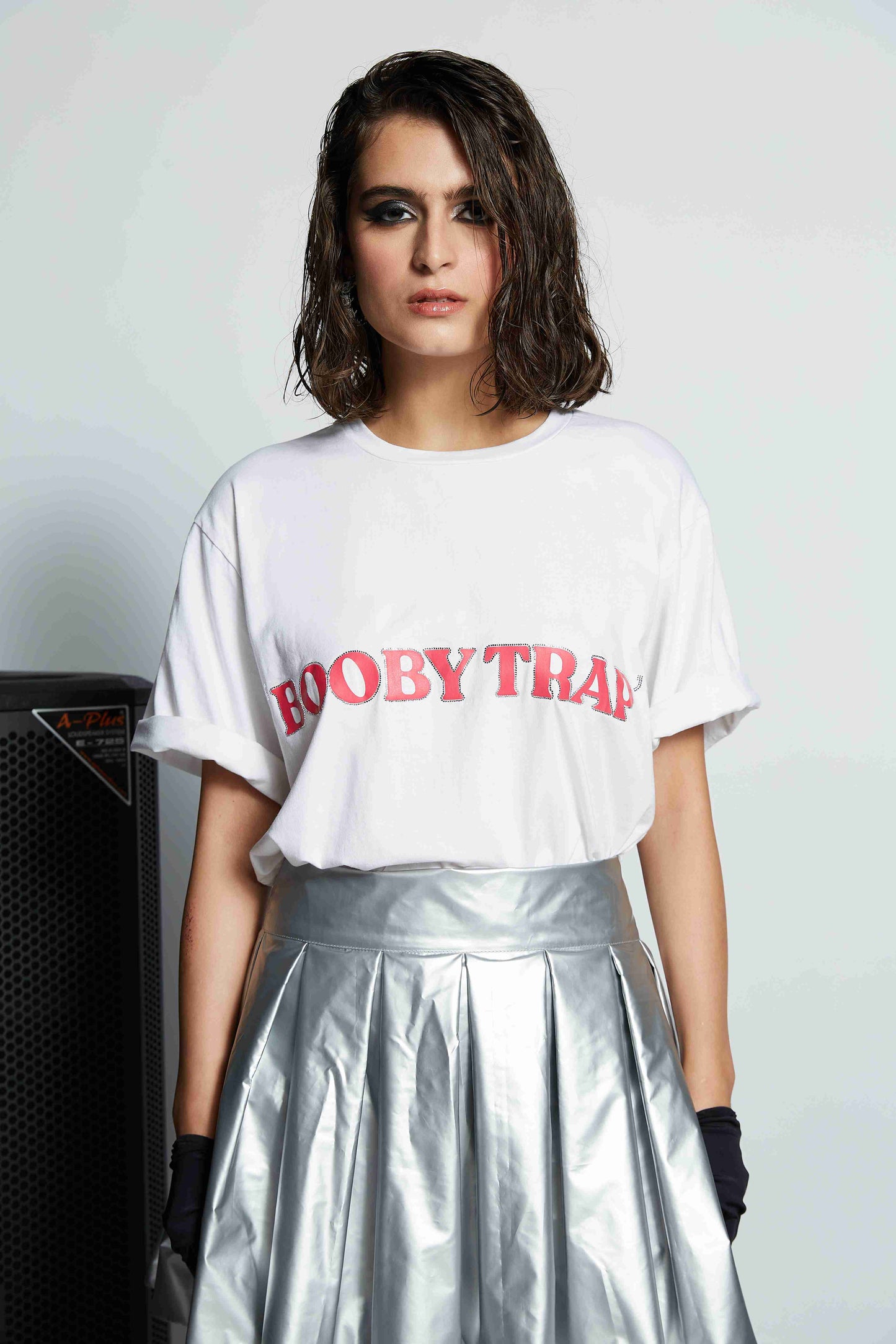 High-waist Pleated Skirt