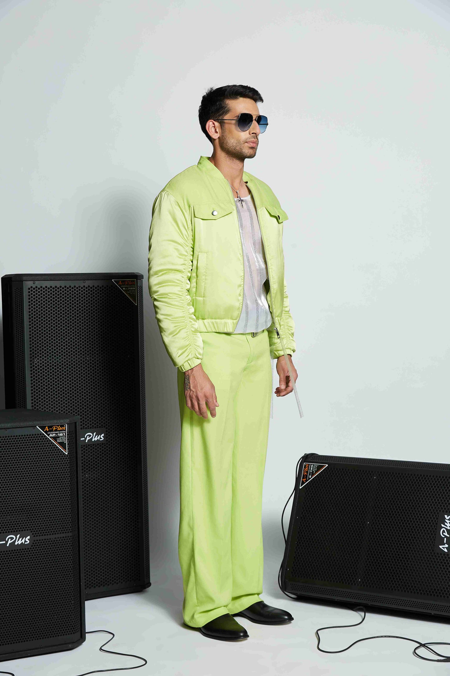 Unisex 'Super Trouper' High-Waisted Pants