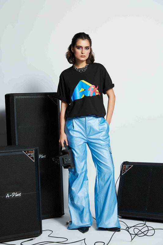 Groovy' Rhinestones Cargo Pants