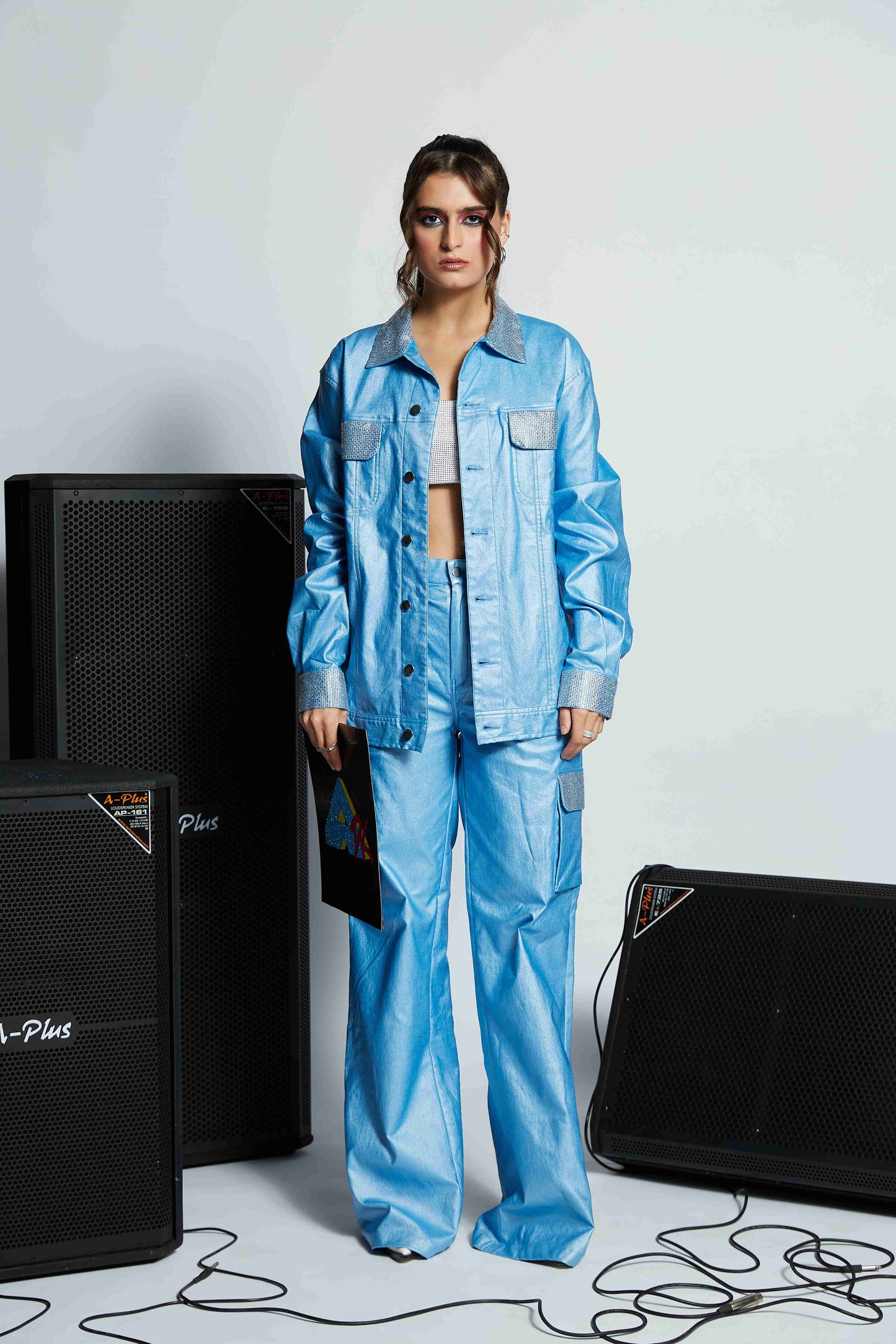 Groovy' Rhinestones Cargo Pants