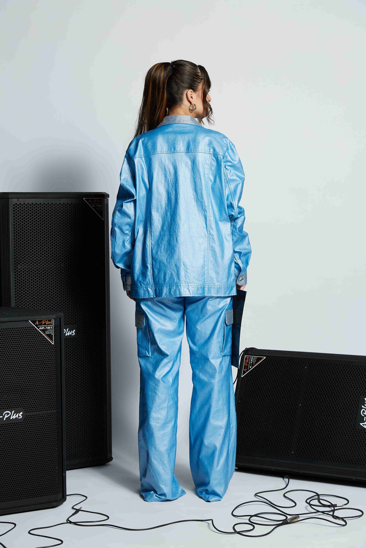 Groovy' Rhinestones Cargo Pants