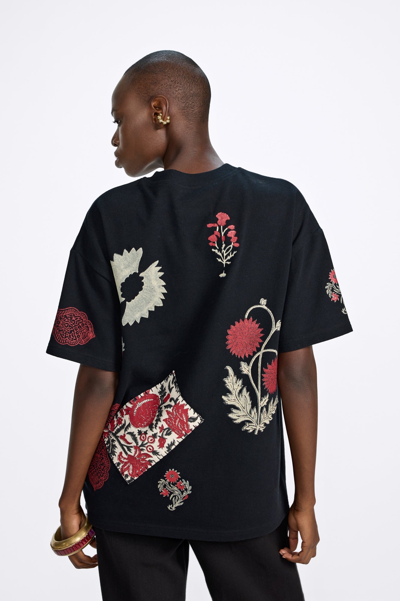 Thinking Loud' Block-Printed T-shirt