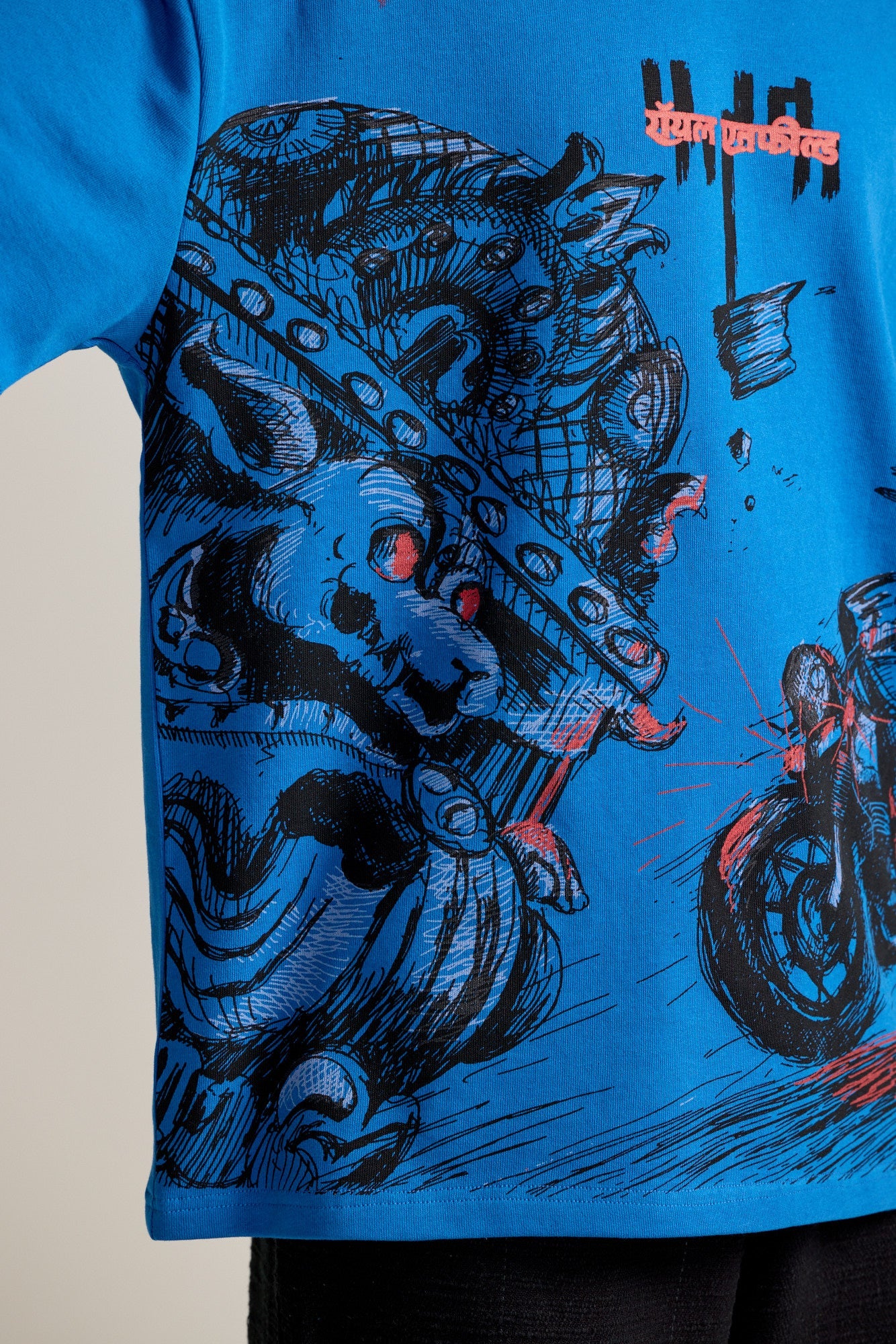 Unisex Hatch Blockprint T-shirt