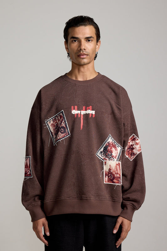 Unisex RE Stamp Blockprint - Sweatshirt