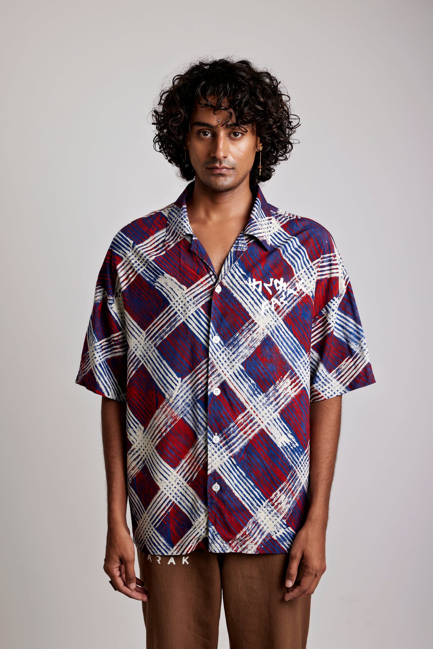 The Criss-cross Bagru - Shirt