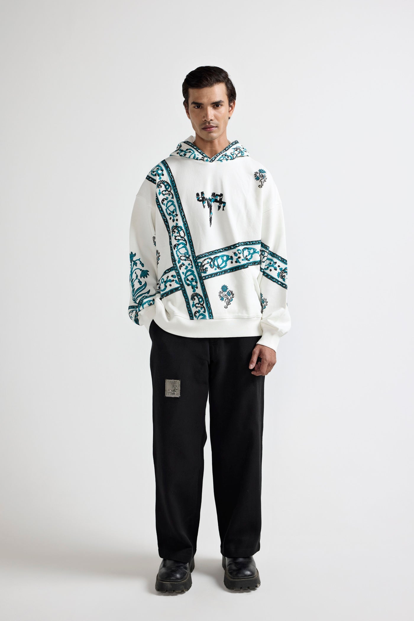 Unisex Cosmic Blockprint Hoodie