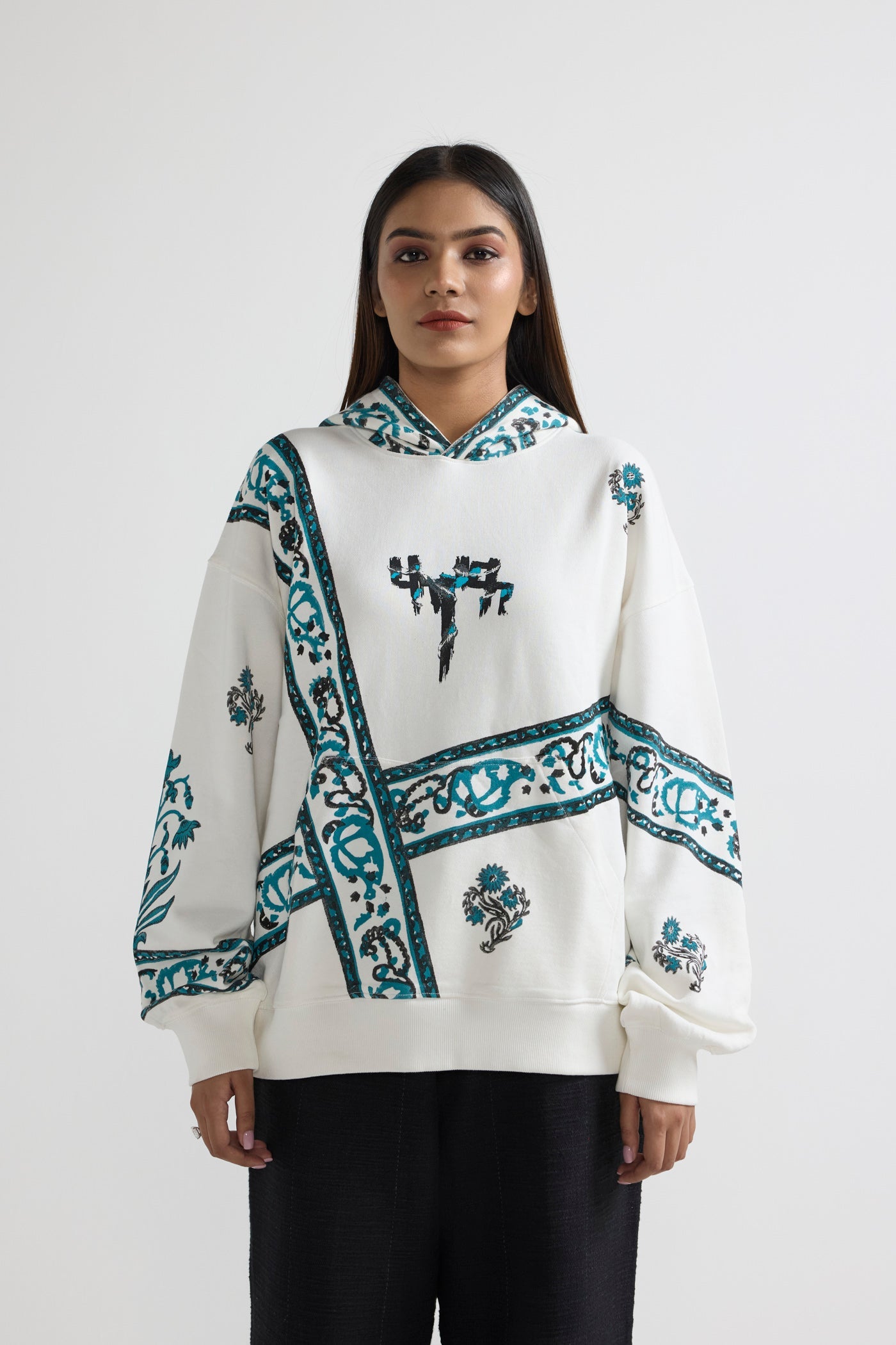 Unisex Cosmic Blockprint Hoodie