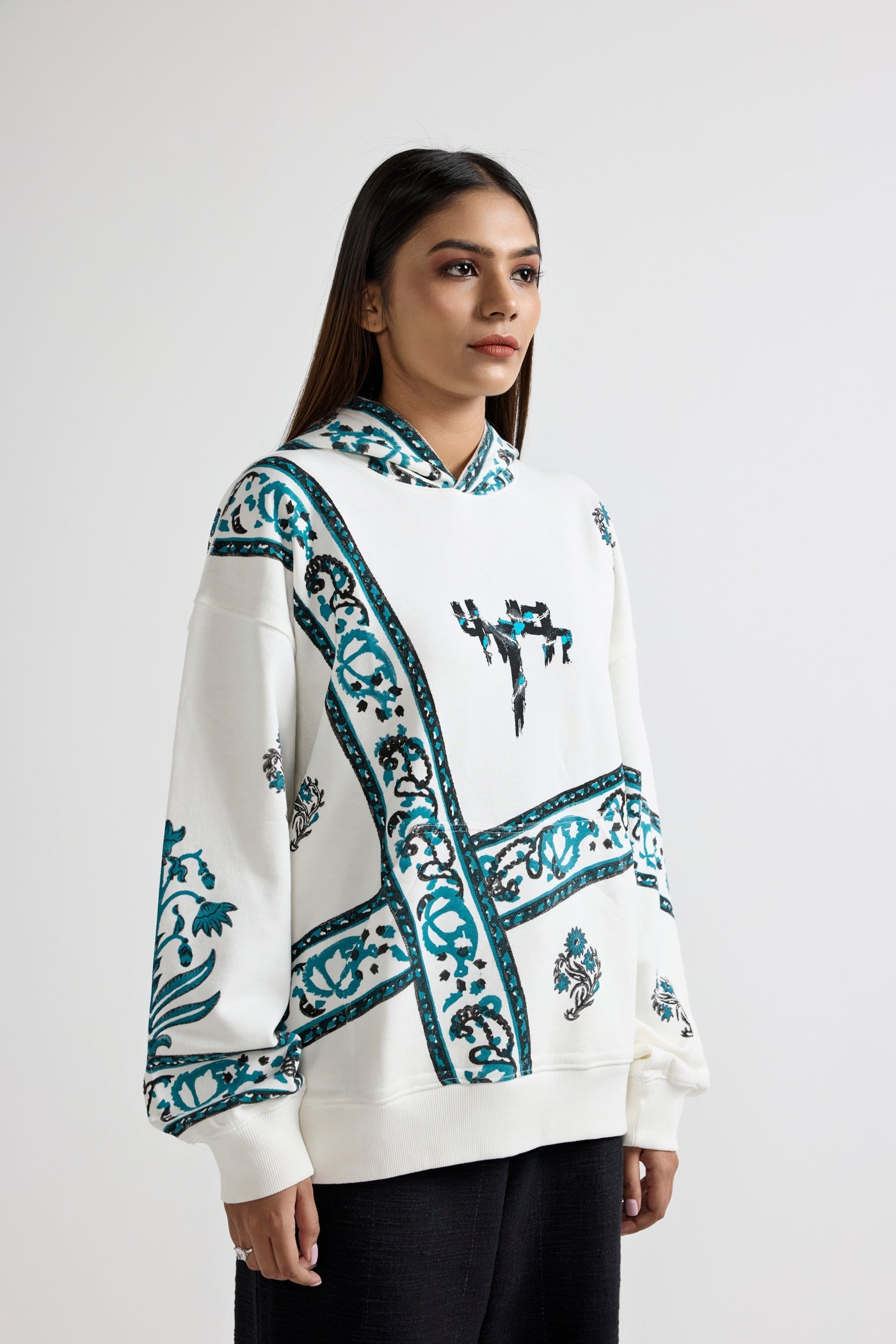 Unisex Cosmic Blockprint Hoodie