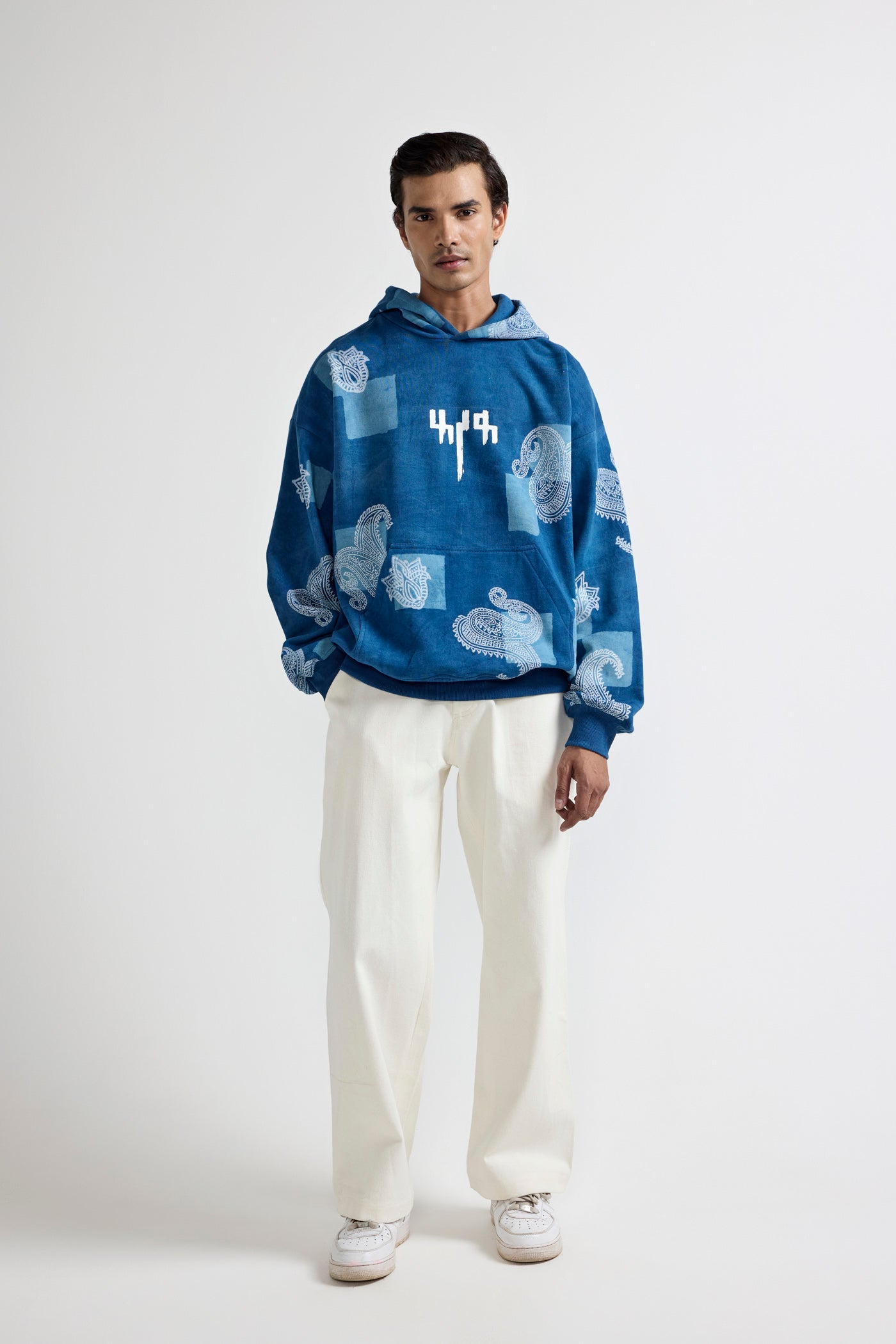 Unisex Handmade Indigo Hoodie