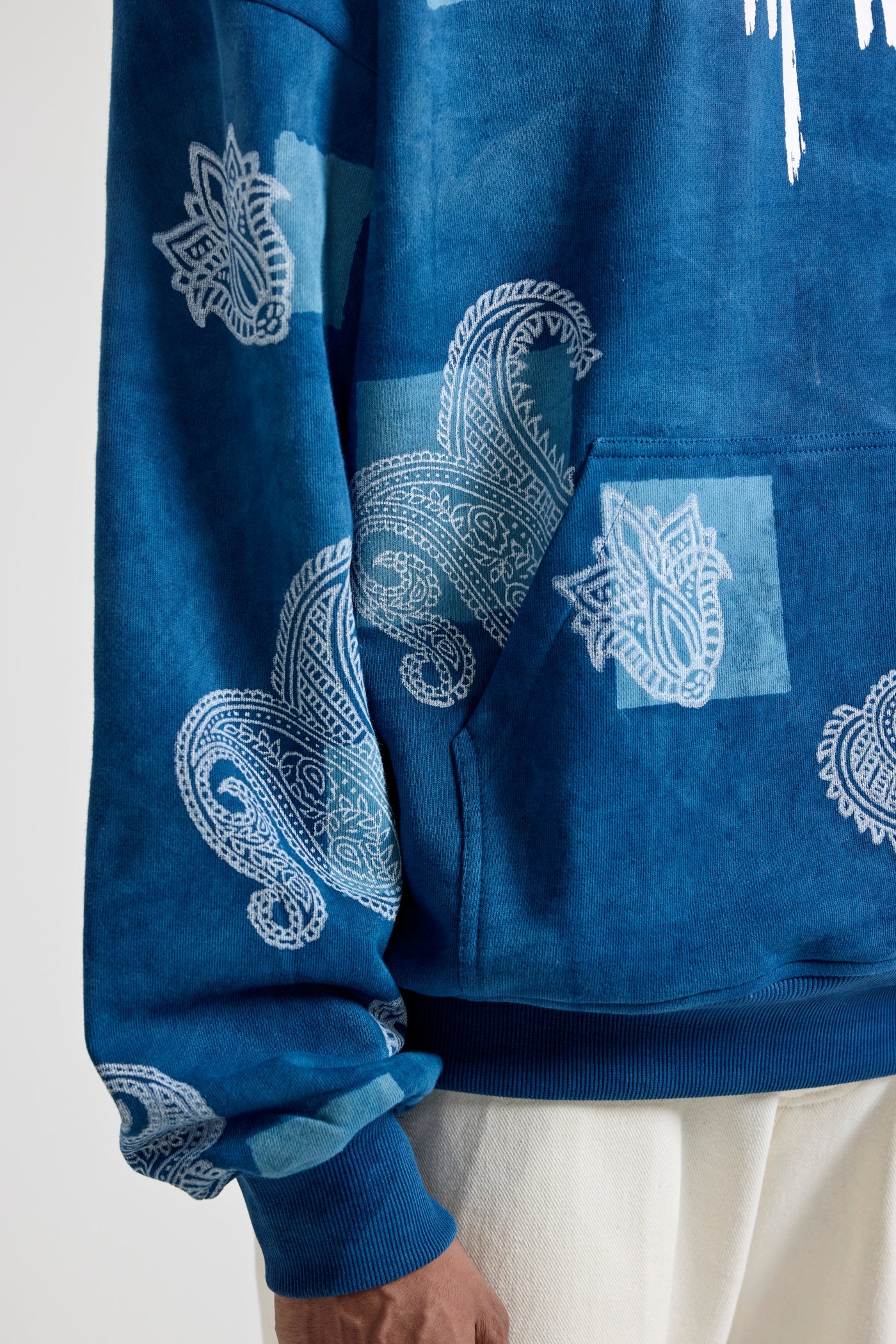 Unisex Handmade Indigo Hoodie