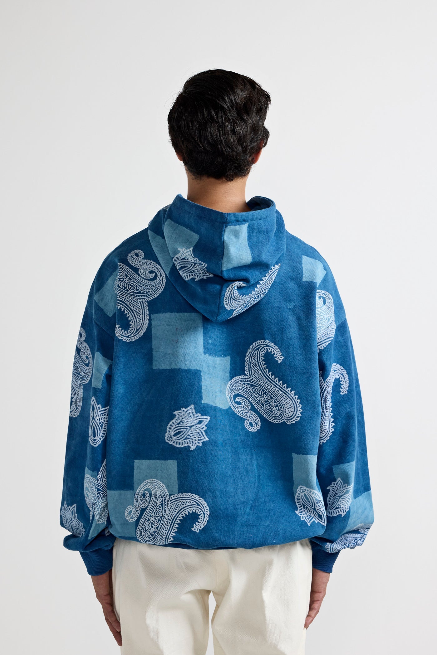 Unisex Handmade Indigo Hoodie