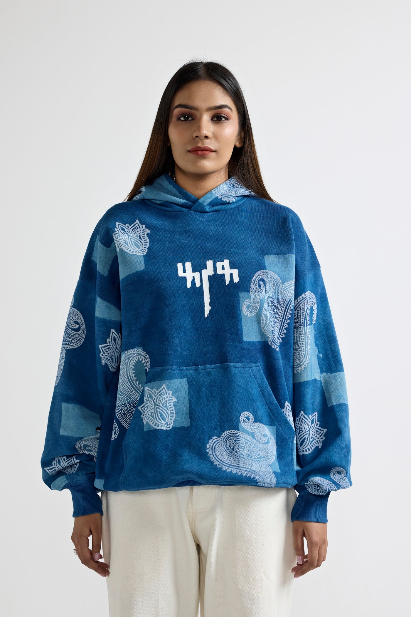 Unisex Handmade Indigo Hoodie