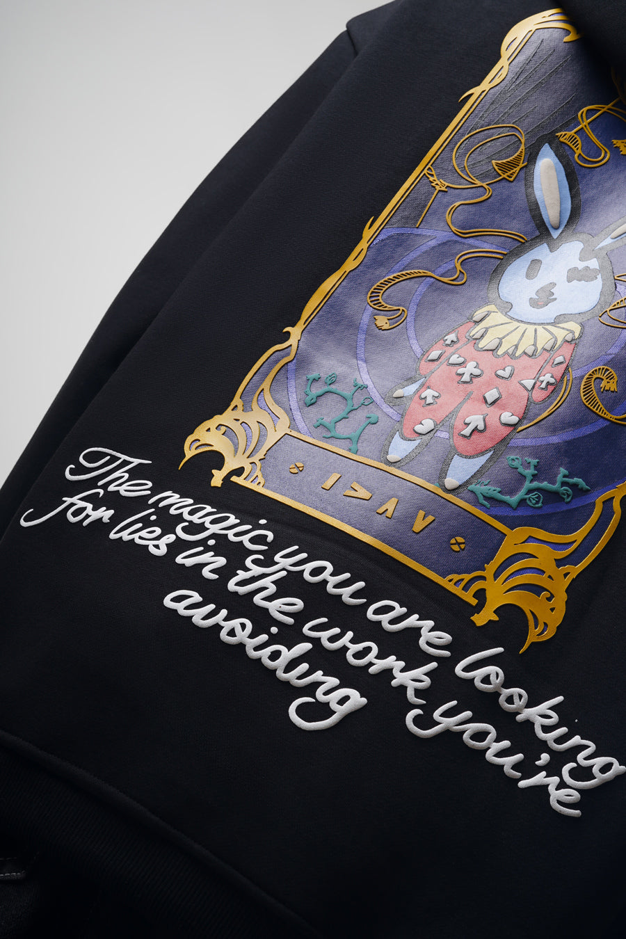 Magic Within Black Hoodie - Motivational Streetwear Hoodie