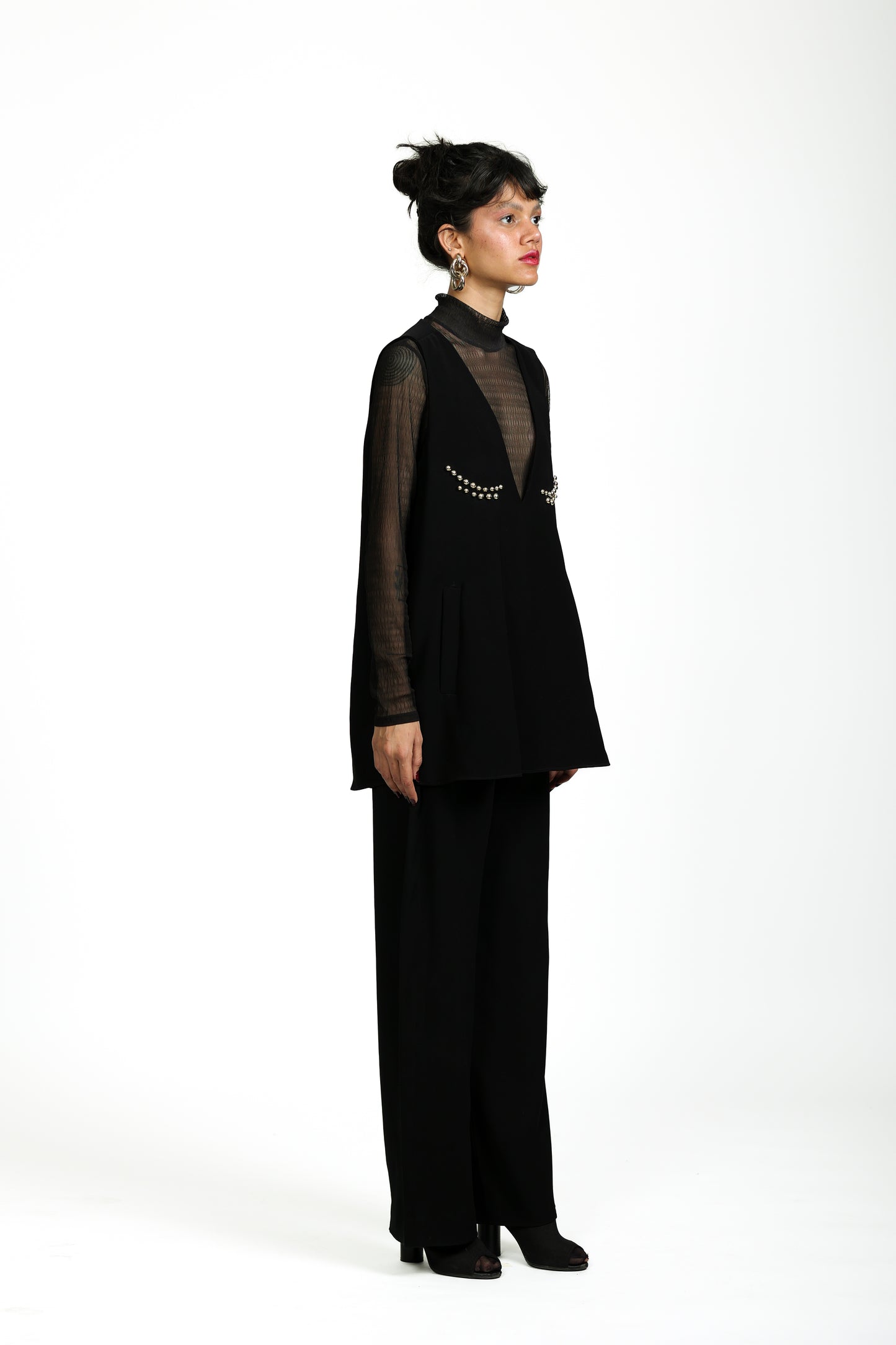 DOT DRESS with PANTS