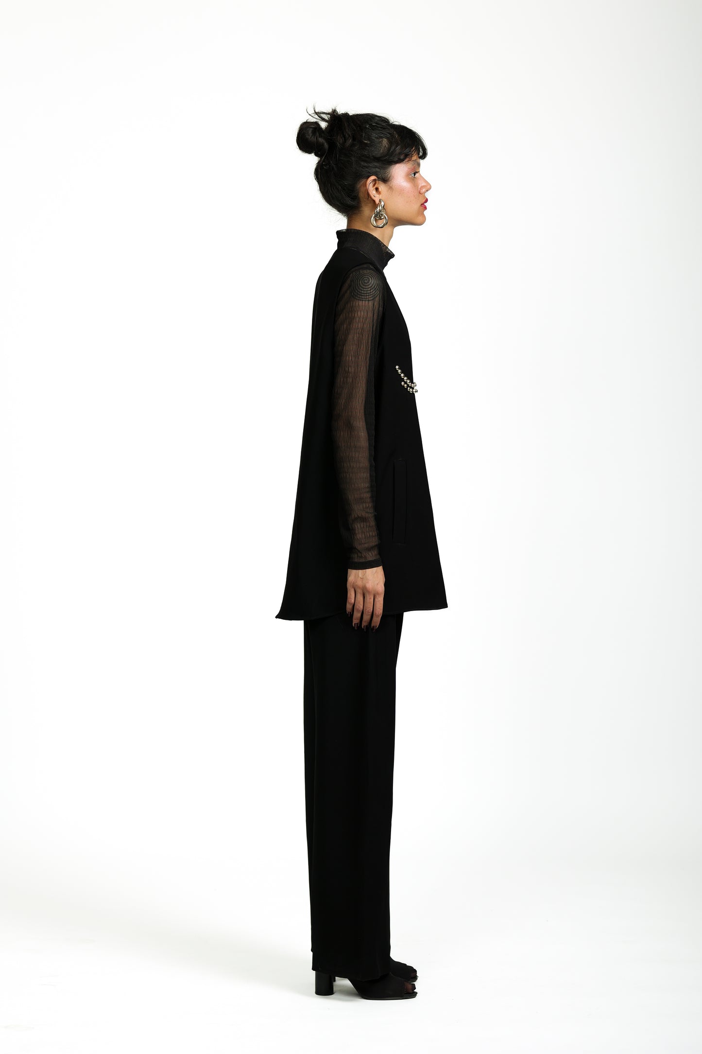 DOT DRESS with PANTS