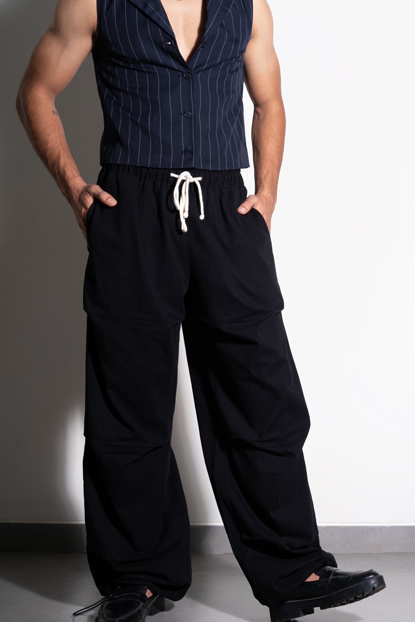 Anthracite Parachute Pants (Unisex)