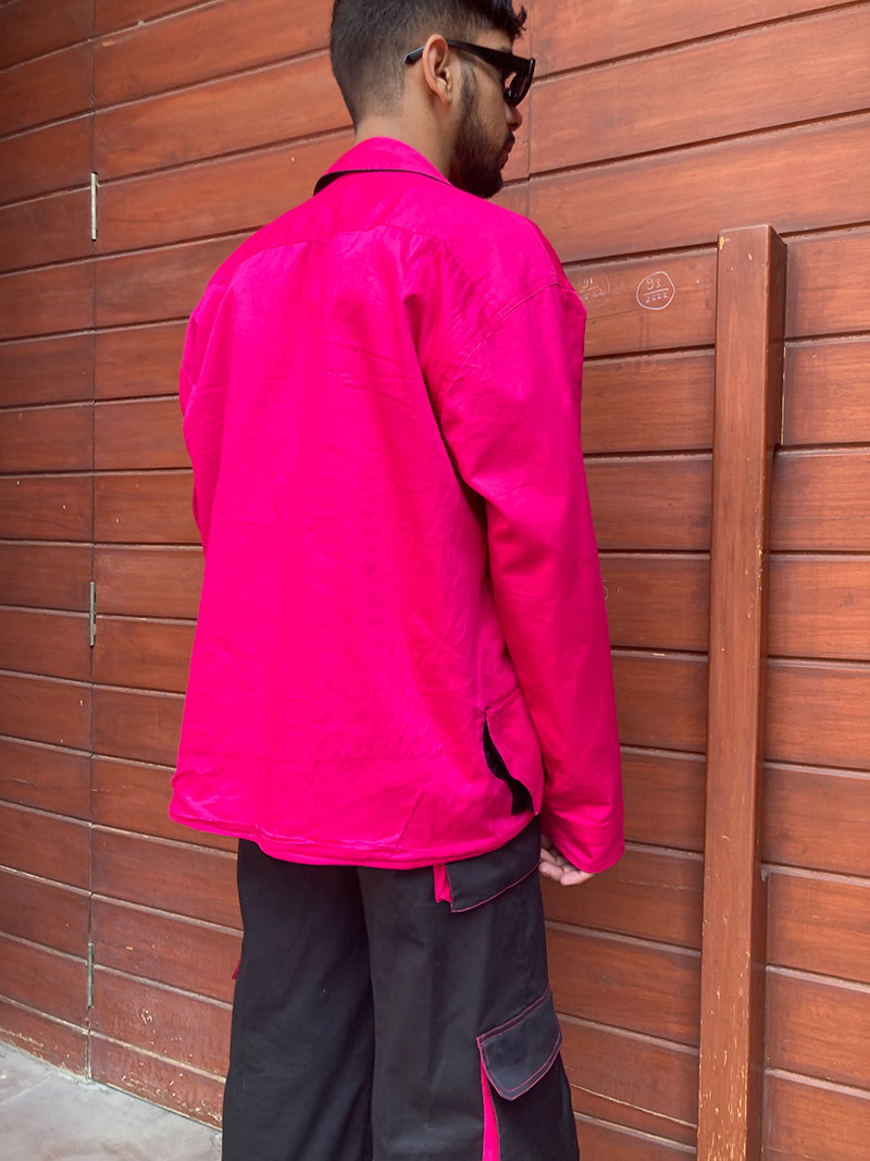 kid's river jacket hot pink