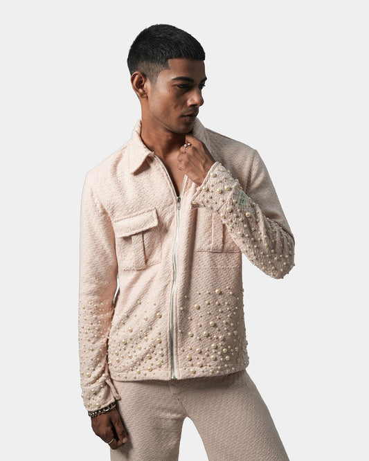 Unisex Rose Pearl Jacket