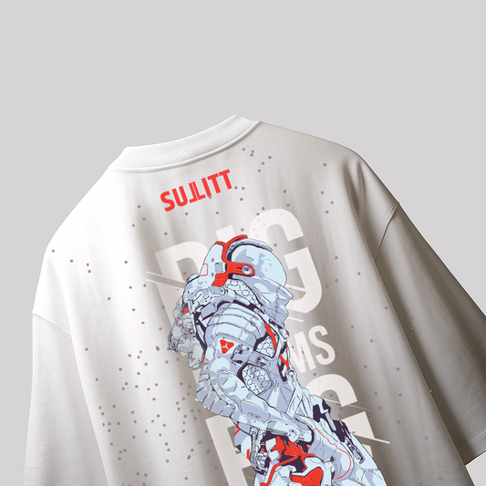 MOON WALKER WHITE OVERSIZED T-SHIRT