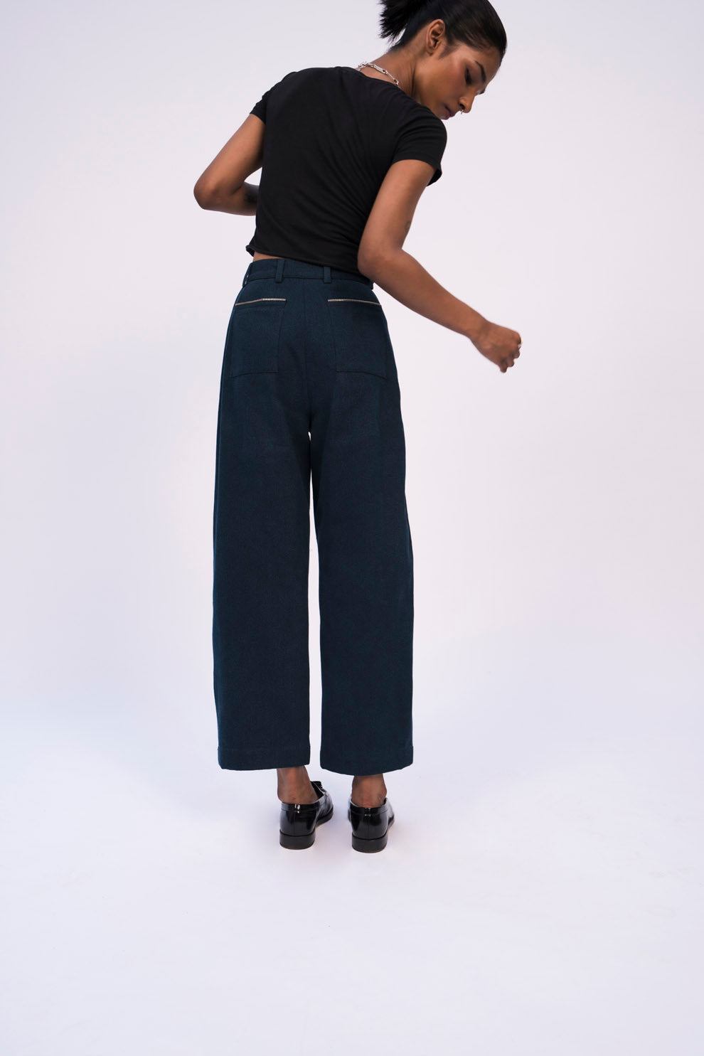 ZIPPER PANEL jeans,bottoms