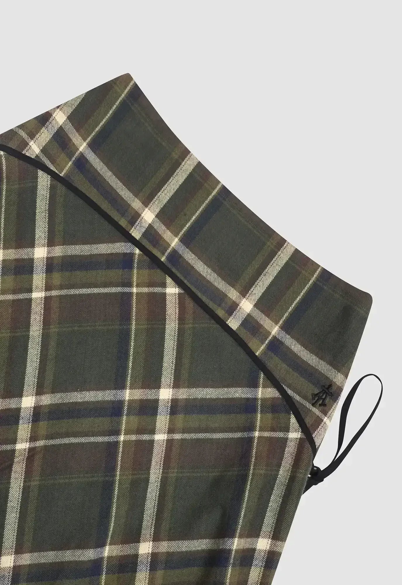 Plaid Panel Skirt