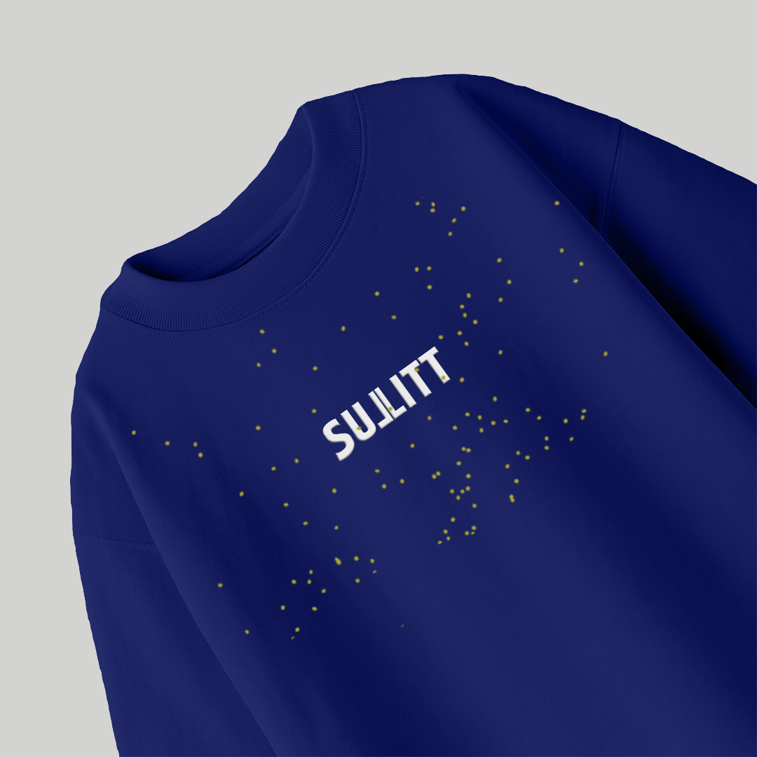 MOON WALKER BLUE OVERSIZED T-SHIRT