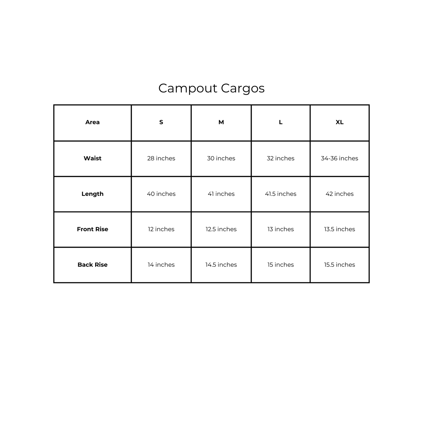 Unisex Camp-out Cargos