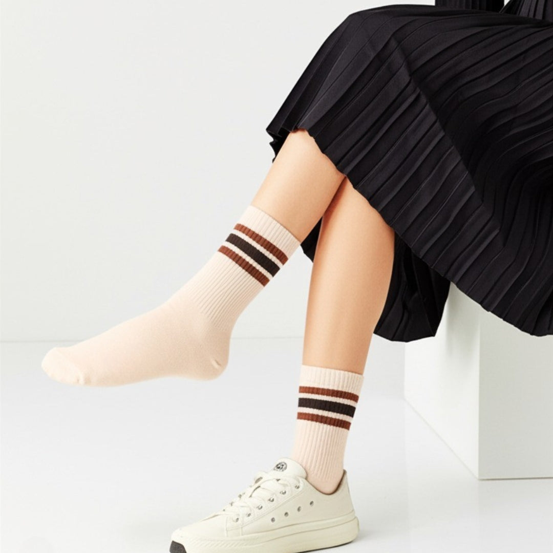 Classic Ribbed Striped Socks