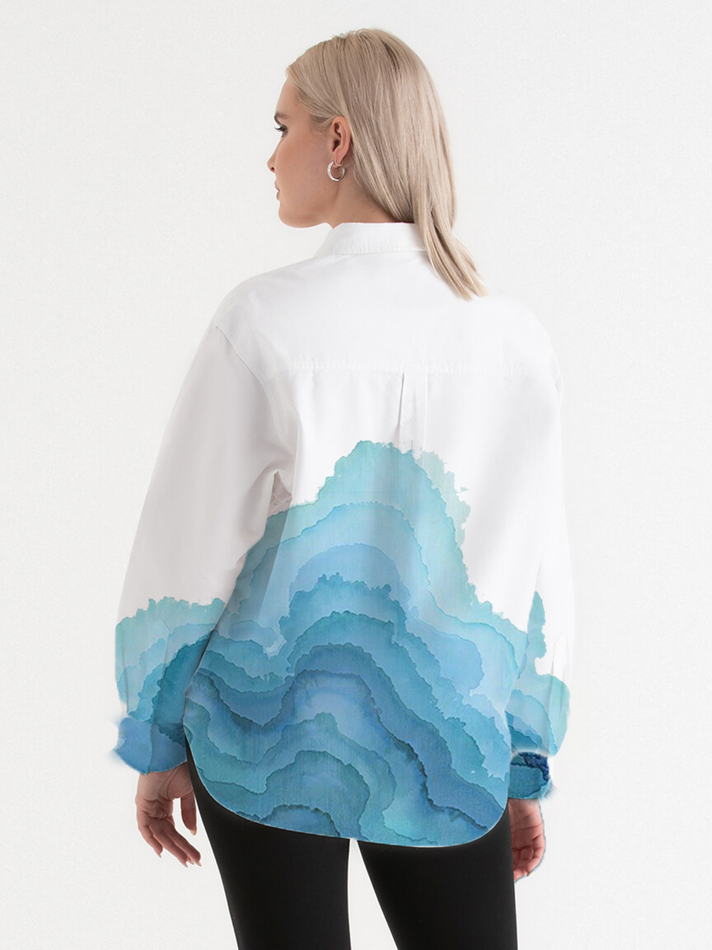 CLOUD PRINT FEMALE SHIRT