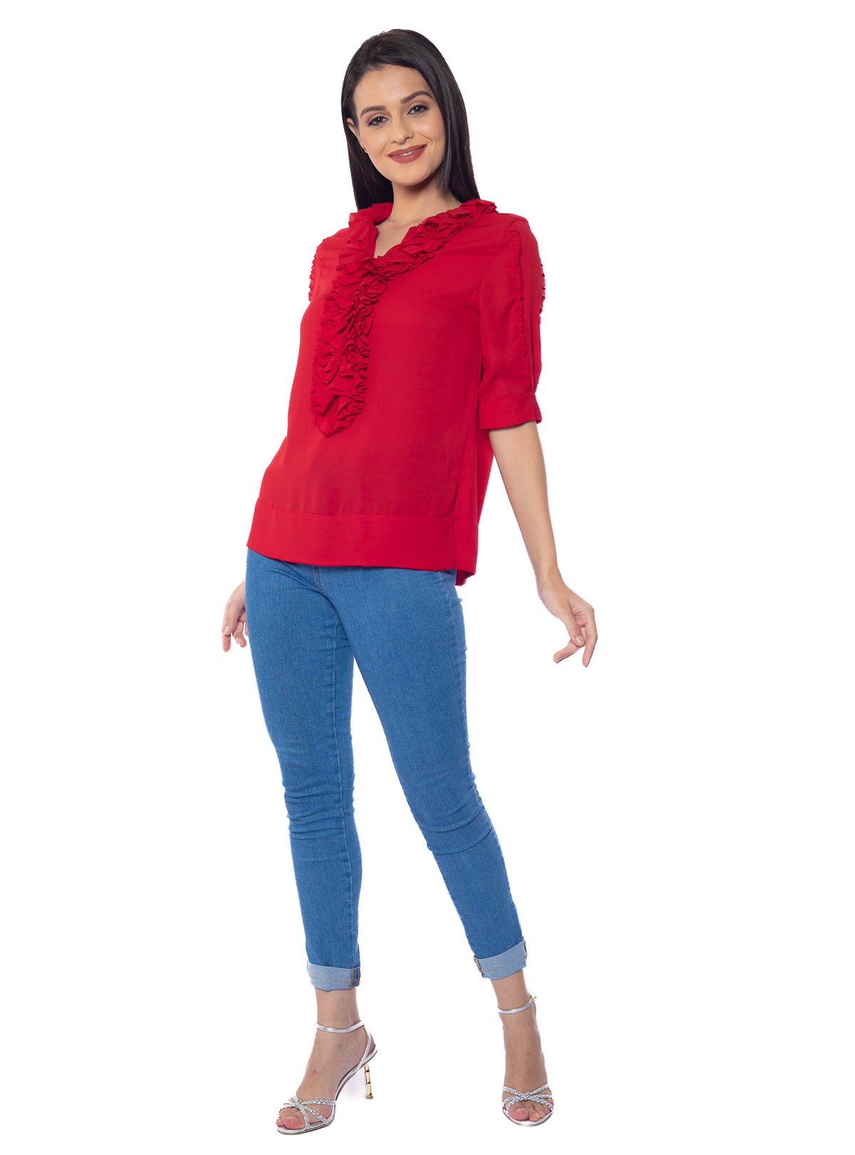 Drew Ruffle Top