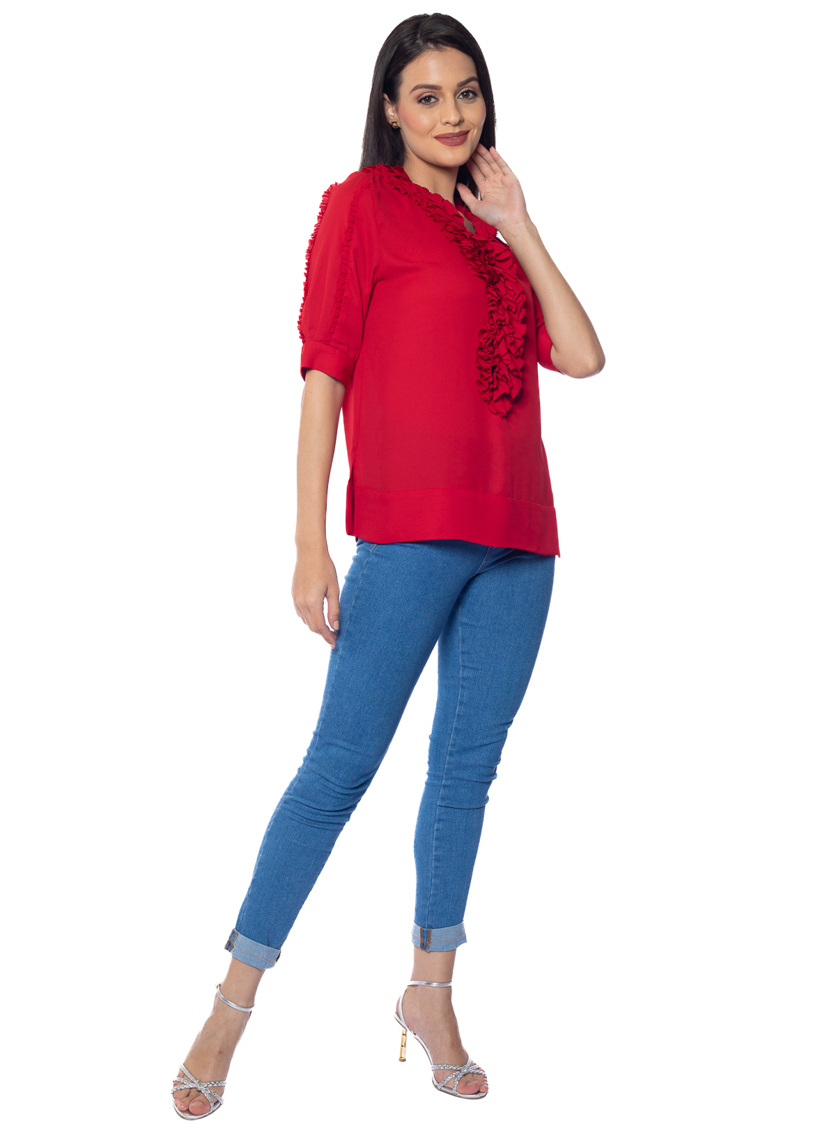Drew Ruffle Top
