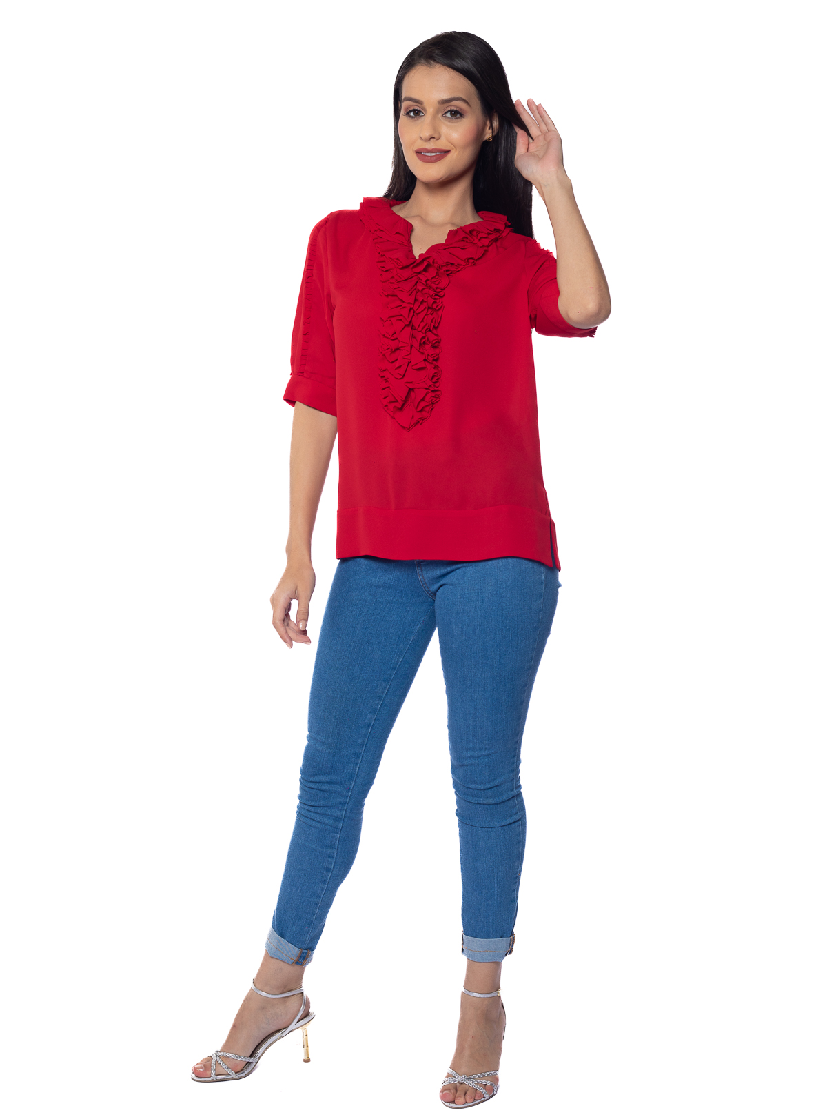 Drew Ruffle Top