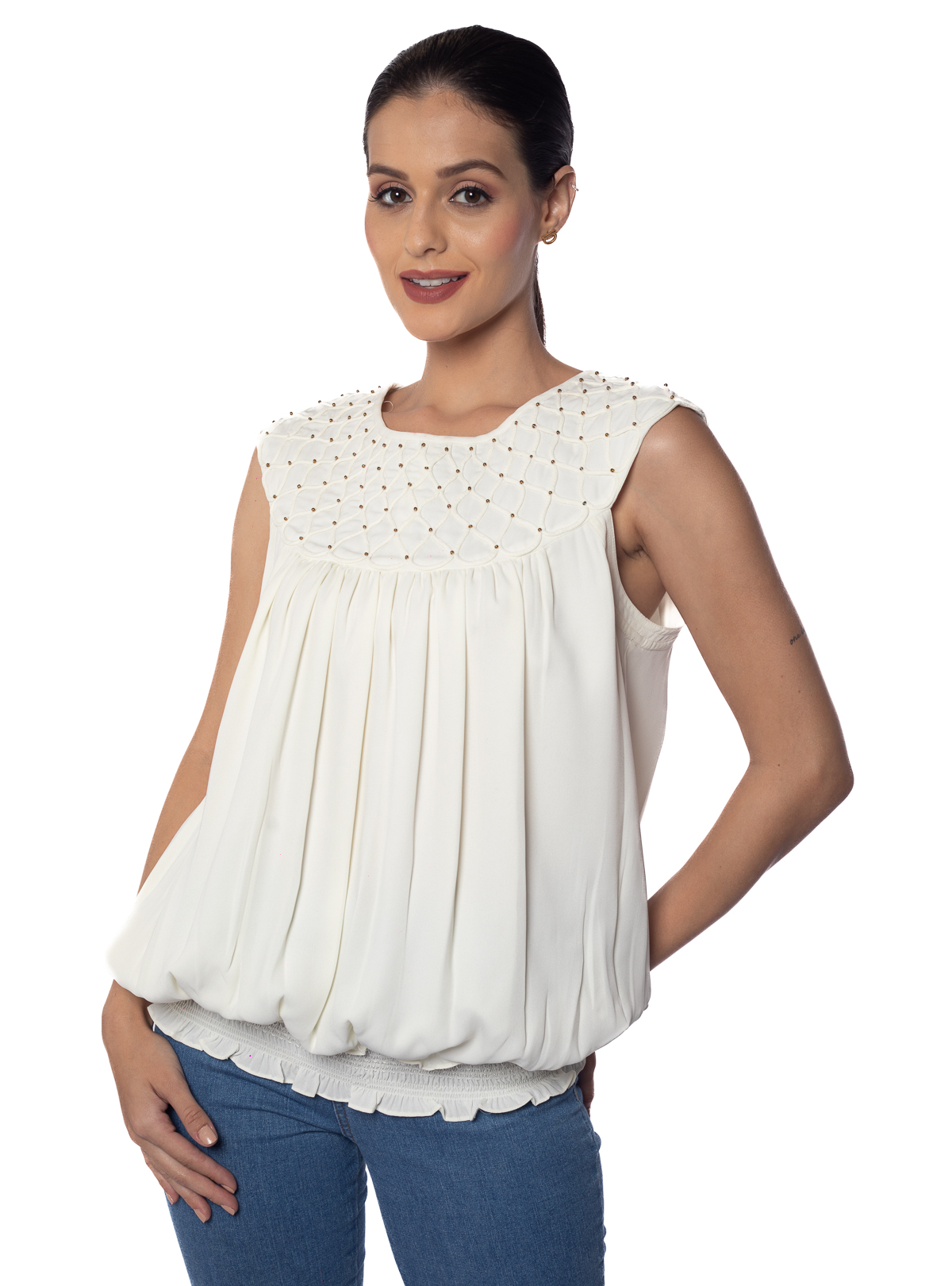 Jewel Neck Top