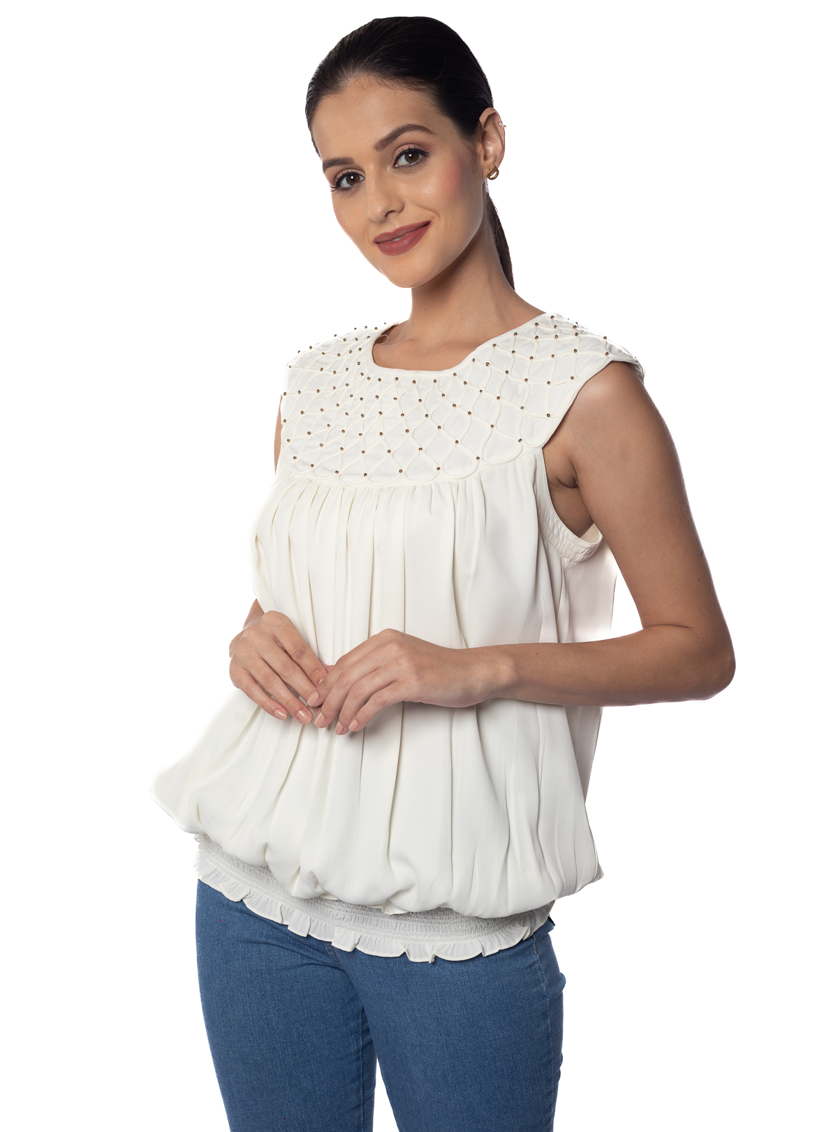 Jewel Neck Top