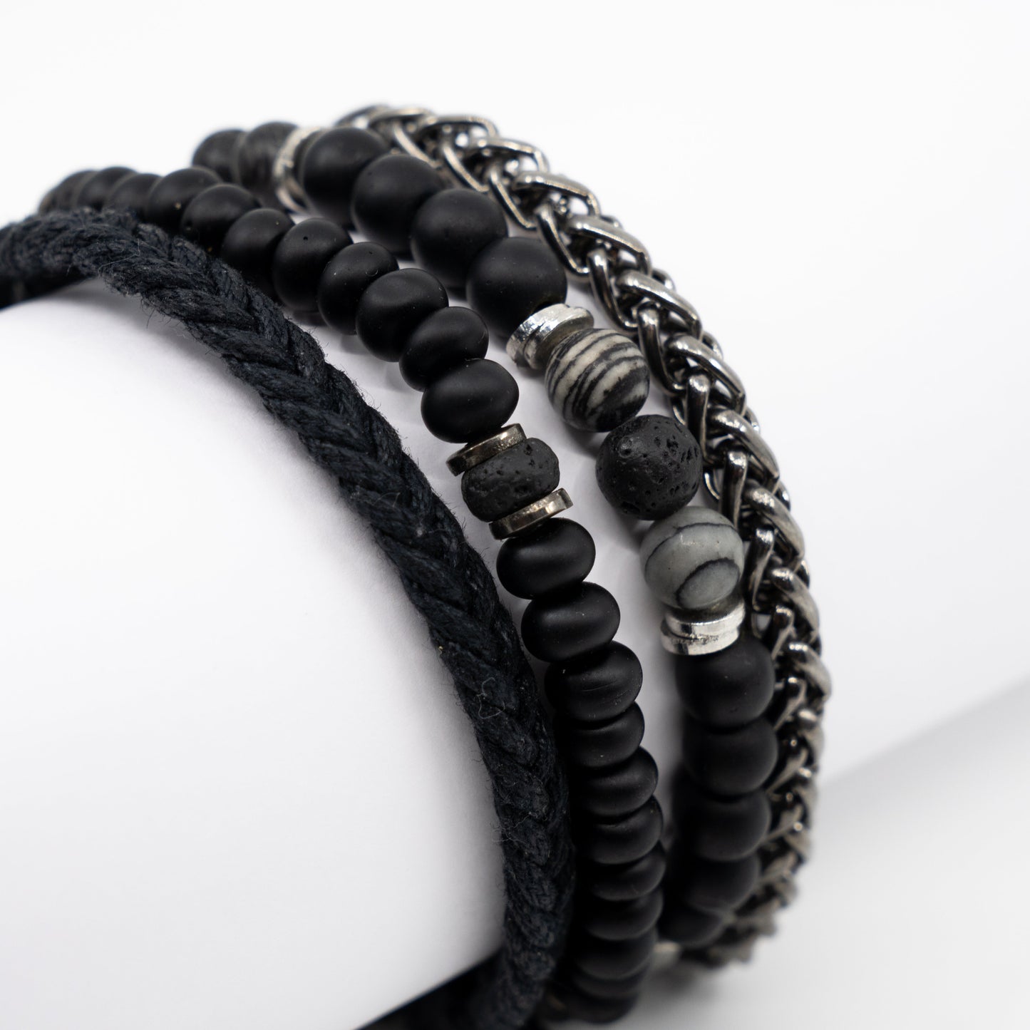 Dark horizon Stack Bracelet