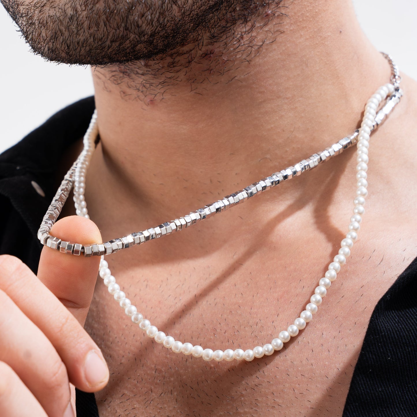 Sterling Ivory Layered Necklace