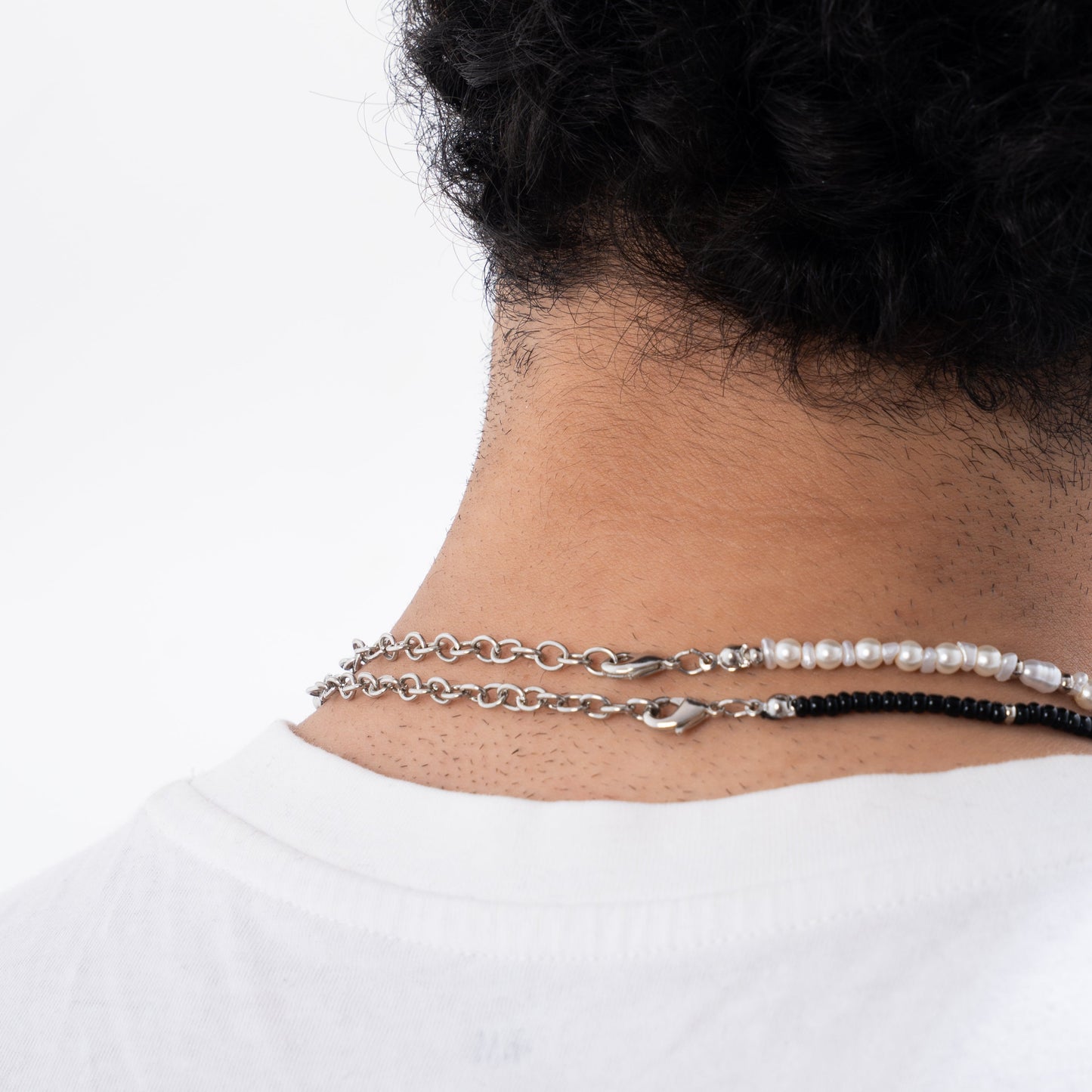 Midnight Pearl Layered Necklace