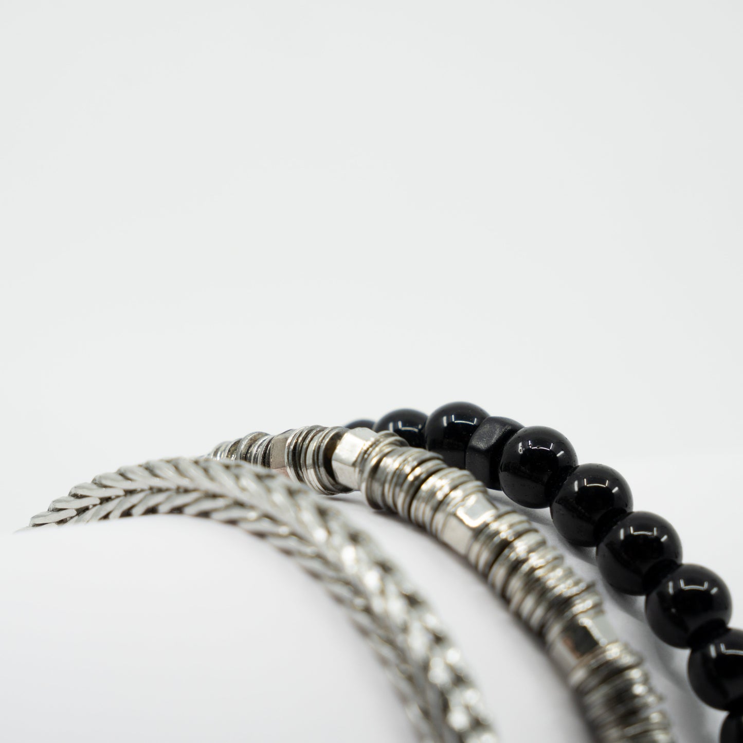 Silver Cascade Bracelet Stack