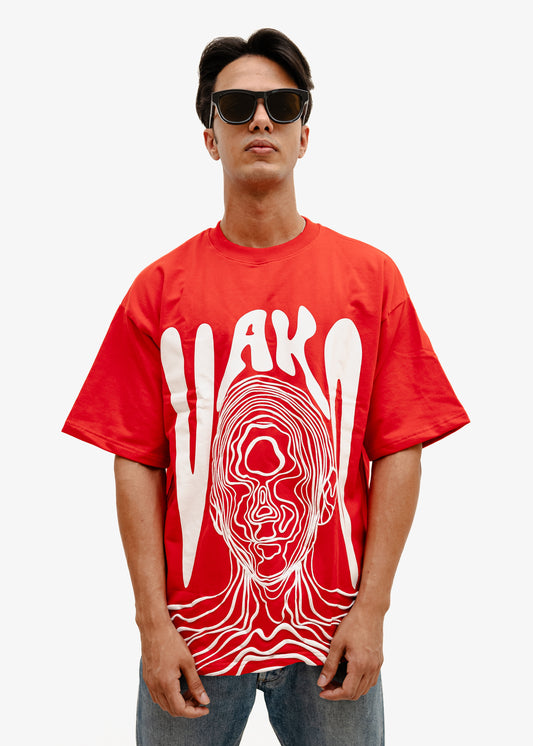 Unisex Art Face Red T-Shirt