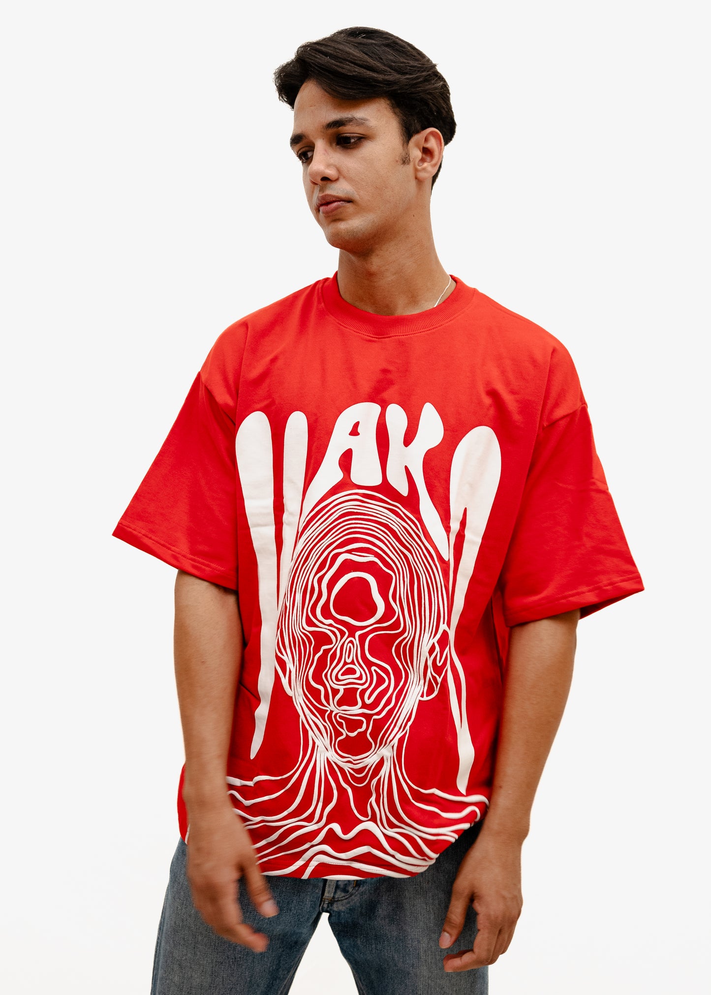 Unisex Art Face Red T-Shirt