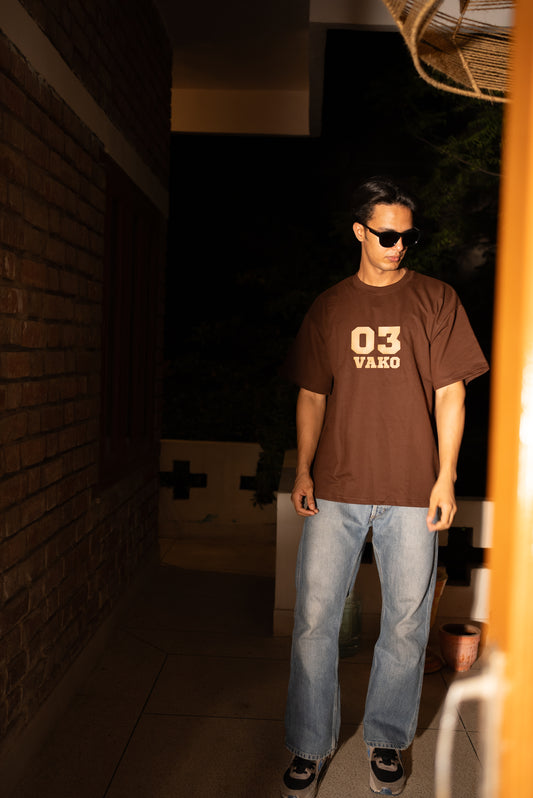 Unisex Vako 03 Brown Logo