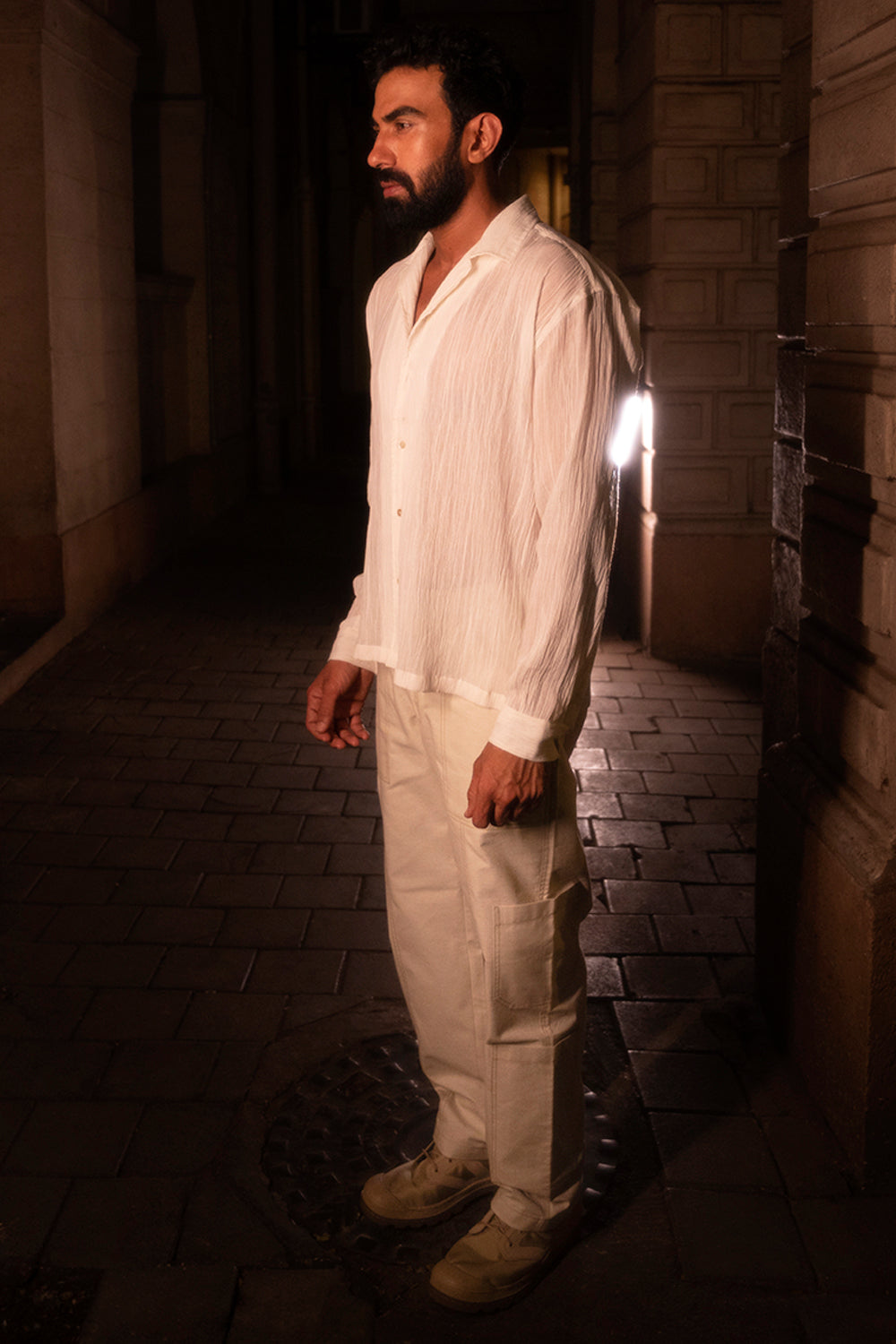 SHEER WRINKLE SHIRT