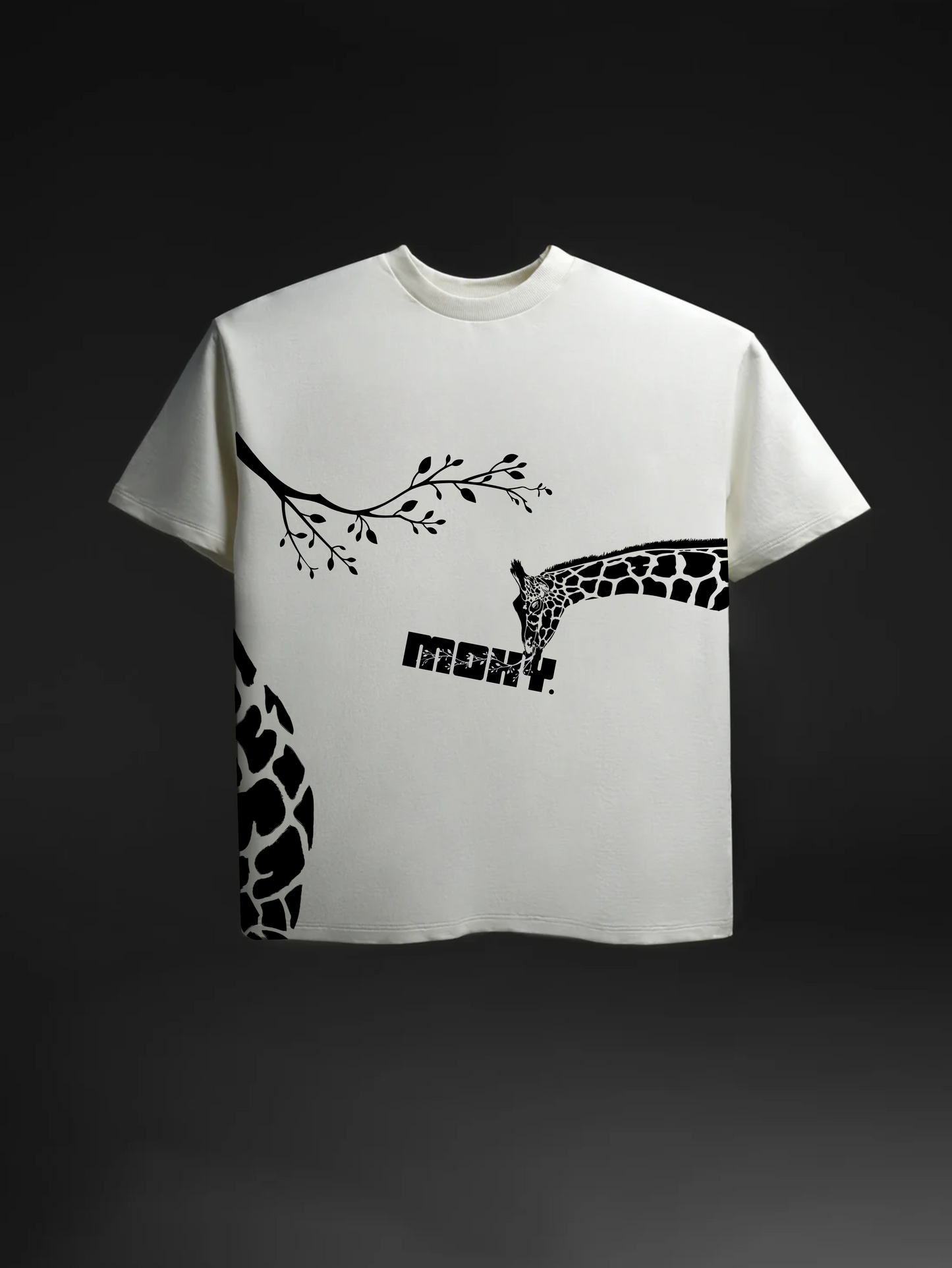 Unisex Giraffe off-white T-shirt