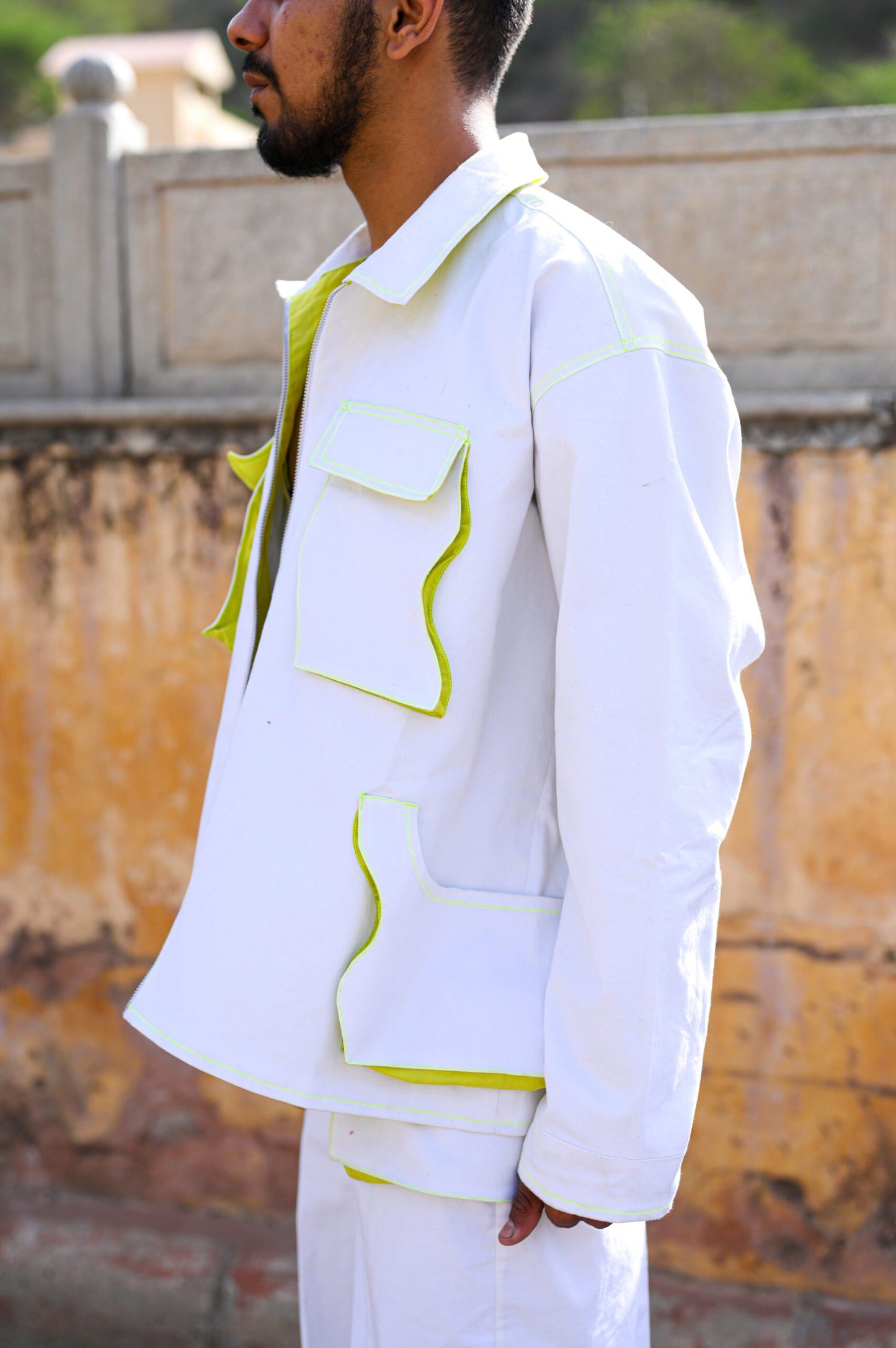 kid's river jacket white