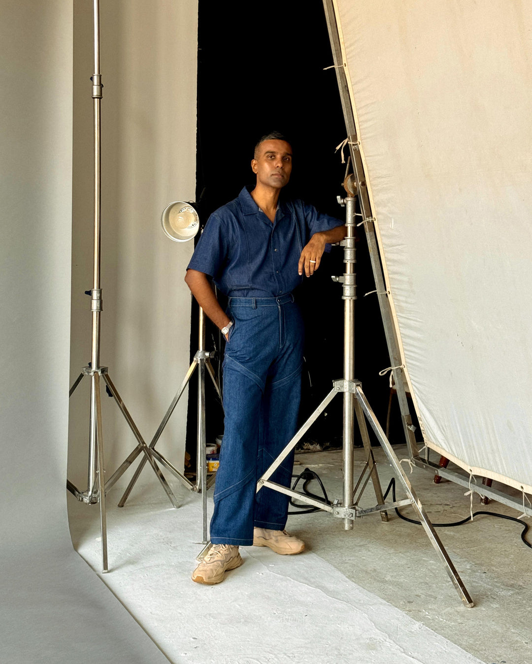 FACTORY DEAD-STOCK STATEMENT DENIM PANTS
