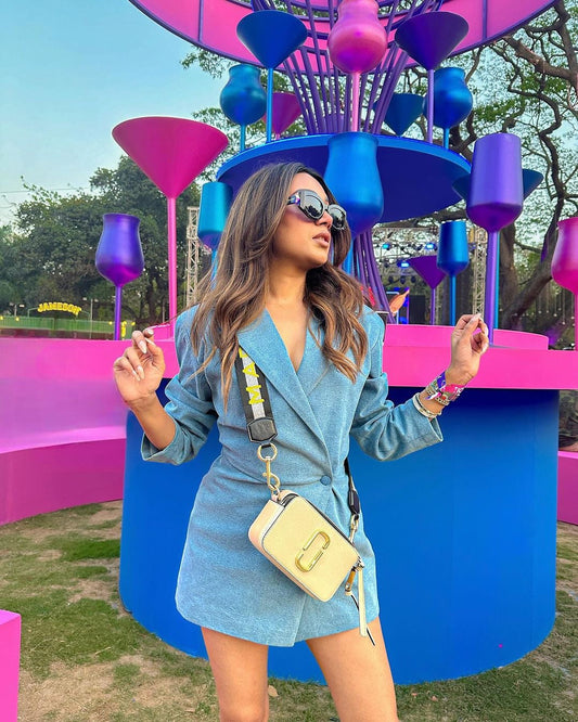 FACTORY DEAD-STOCK DENIM BLAZER DRESS