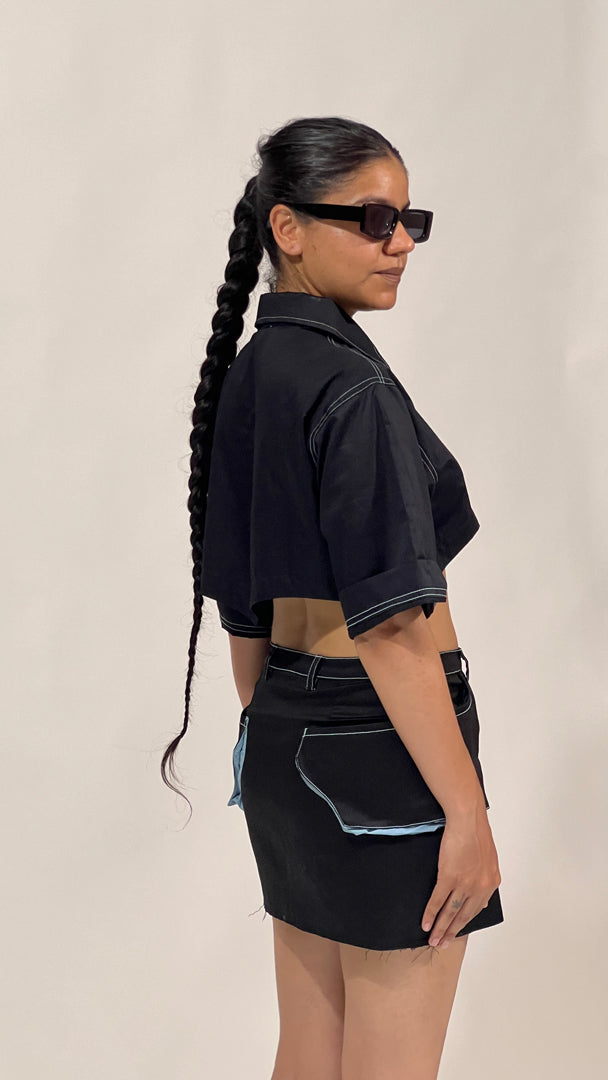 lahar skirt black